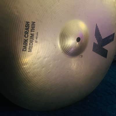 Zildjian 17" Dark Crash Medium Thin 1980's - Modified image 3