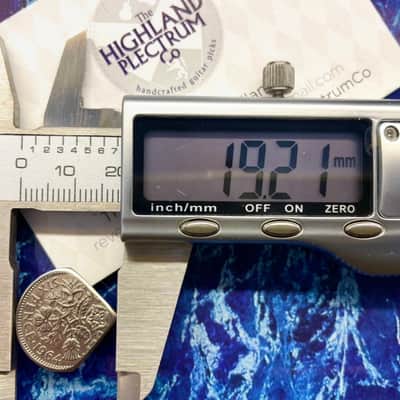 **Special Offer 20% Discount** Two (2) “Brian May Inspired “ Queen Elizabeth Sixpence Coin Guitar Picks. image 3