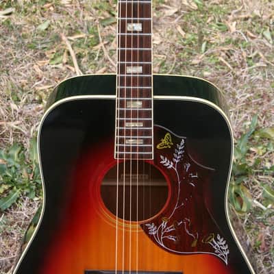 Early 1970’s Canda 202 Hummingbird Model MIJ by Fujigen Gakki+Old Flight Case, All New Frets image 3