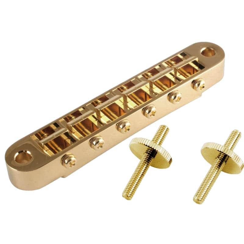 Gotoh Guitar Bridge - GE103B, Tune-O-Matic, Standard Post, Color: Gold image 1