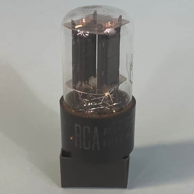 1954 RCA 6SN7GT Vintage Black Plate Made In USA Preamp Tube T212 image 1
