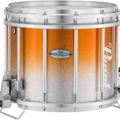 Pearl Championship Maple Varsity FFX Marching Snare Drum Fade Top Finish 14 x 12 in. Orange Silver #980 image 2