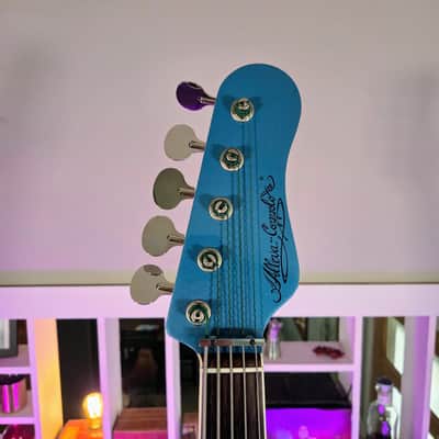 Alleva Coppolo LG5 Standard in Blue Metallic with Bound Indonesian Rosewood Fingerboard & AC In-House 60s Pickups image 5