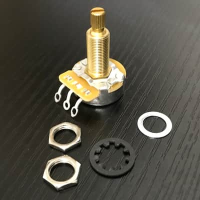 CTS Long Shaft Guitar Pot 500K Audio 450G Series 24mm Brass Sleeve image 2