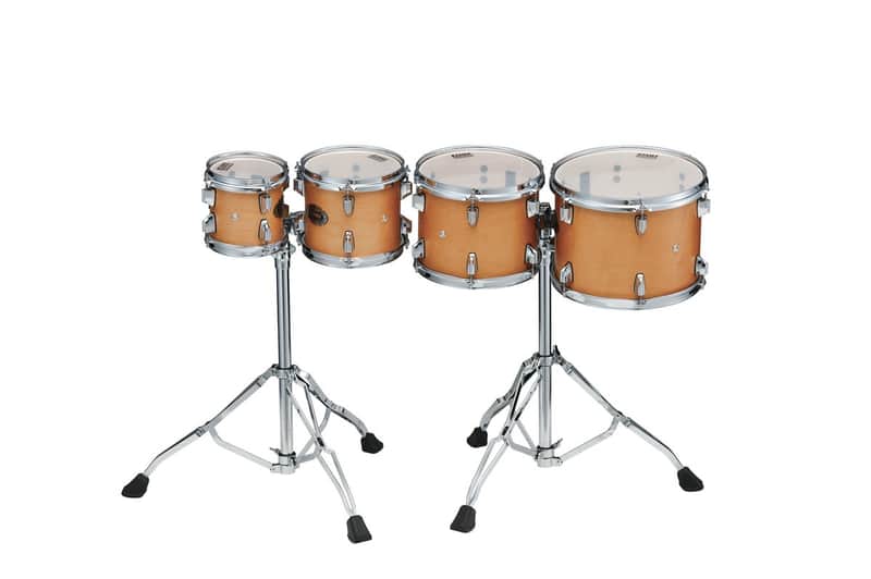 Tama CCLT4L-VAM Low-Pitched Concert Tom Set 4 pcs. - Vintage Antique Maple/Chrome HW image 1