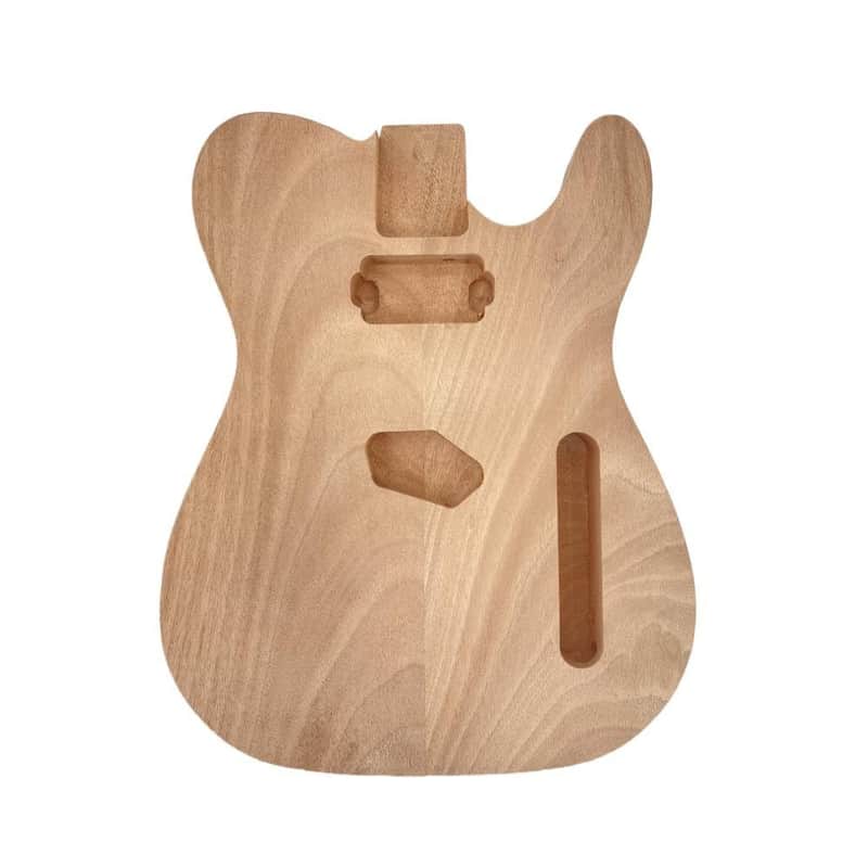 Electric Guitar Body Blank Solid wood Electric Guitar Body Unfinished Project Guitar Body Replacement (Mahogany wood) image 1