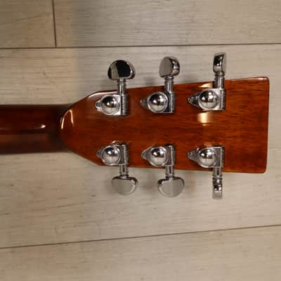 Zager EZ-Play SS MHGY 000 Parlor Petite Full Size Mahogany Acoustic Guitar w/ OHSC image 7