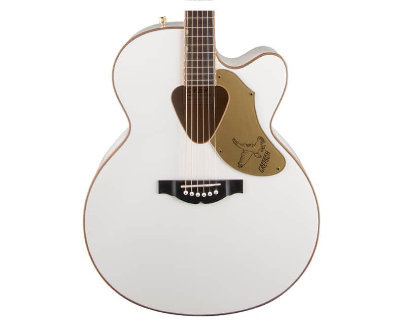Gretsch G5022CWFE Rancher Falcon Jumbo Cutaway A/E Guitar - White image 1