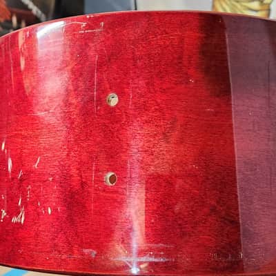 Tama Mastercraft Aw456 Artwood 14x6.5 Birch Snare Shell. Cherry Wine lacquer image 10