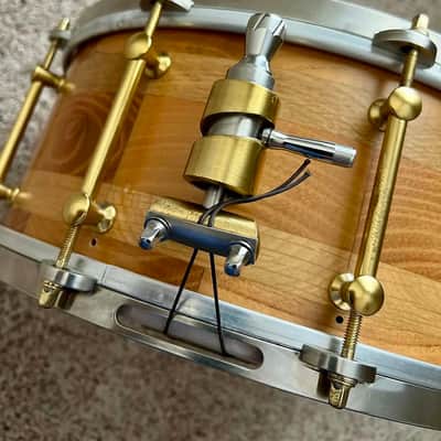 Fantastic - Angel Drums Oak/Acacia 6"x14 segmented snare, satin finish, EXTRAS image 2