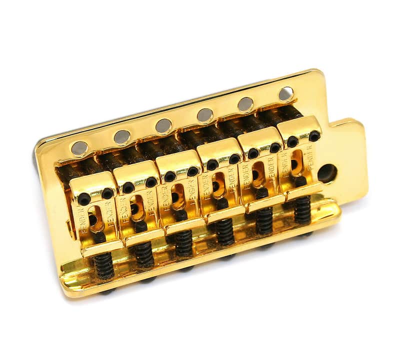 005-9561-000 Mexican/Squier Gold Tremolo Block for Stratocaster/Strat image 1