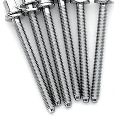 DW Chrome Tension Rods for Snare Drum M5-.8 X 2.25 in (6pk) image 3