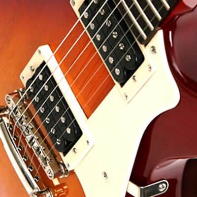 Cort CR100 Electric Guitar Cherry Red Sunburst Finish image 4