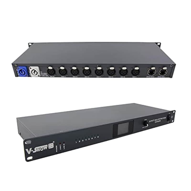 Artnet Rdm Dmx Controller - 3 Pin Dmx Splitter Xlr Input And Output, 4096 Dmx Channel 8 Port Signal Amplifier For Stage Lighting Shows (42-Fzqo-78Rj) image 1