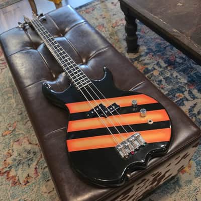 1983 Kramer Stagemaster Bass - Aluminum Neck - Black with Graphics - w/OHSC image 7