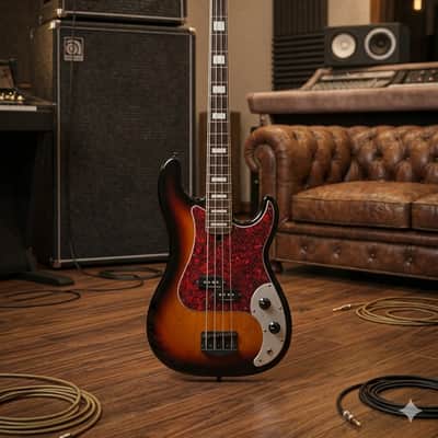 Zurlug Custom 4-String Bass – Ash Body – Flamed Maple Neck – Rosewood Fingerboard – Seymour Duncan Pickups – Hipshot Tuners – Handmade image 1