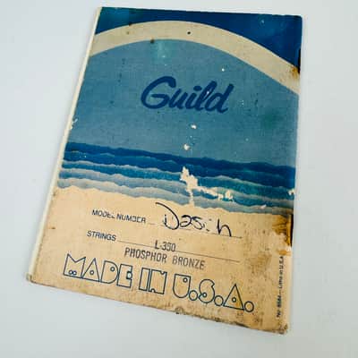 Guild D-25CH Owner's Manual, Warranty & Registration Booklet 1981 image 2
