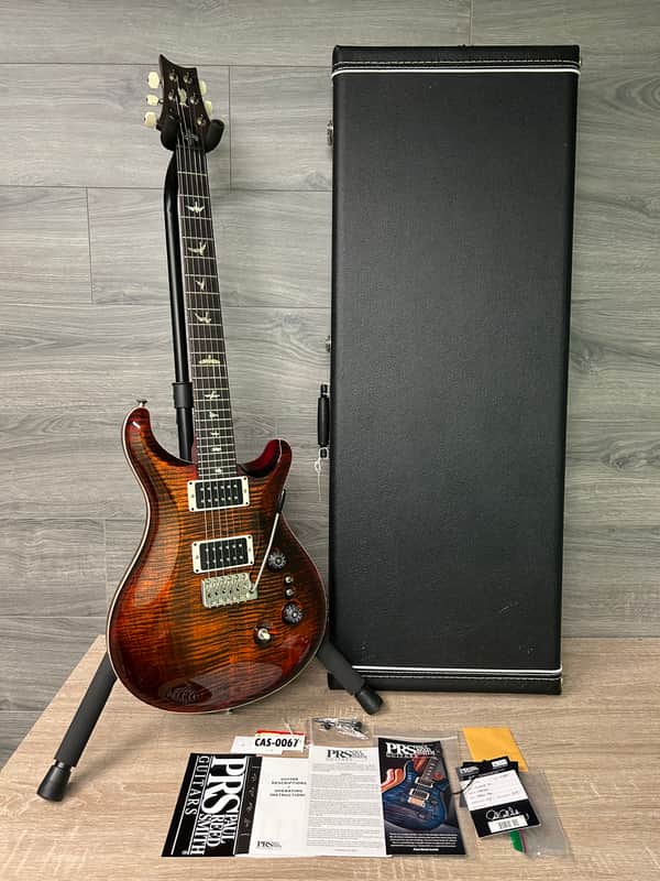 PRS Core 35th Anniversary Custom 24 with Pattern Thin Neck - Orange Tiger #2815 image 1