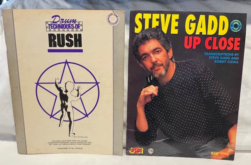 Drum Techniques of Rush - Neil Peart & Steve Gadd - Up Close Original Vintage Drum Books image 1