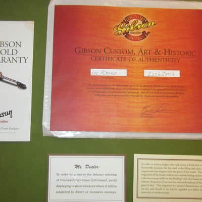 Gibson Lee Ritenour Certificate of Authenticity 2000s image 2