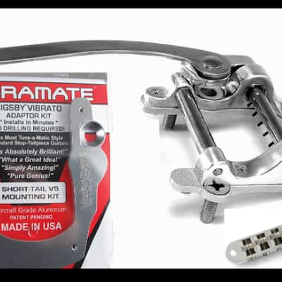 Bigsby B5, Vibe V5 Short Tail, Allparts roller bridge Fits Gibson/Epi SG large batwing pickguard image 1