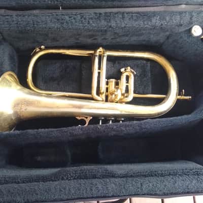 Couesnon Flugelhorn Lacquer with Used double case. image 1