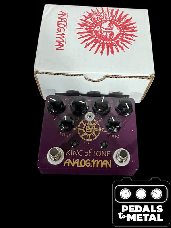 Analogman King of Tone V4 with Red Side High Gain Option | Reverb
