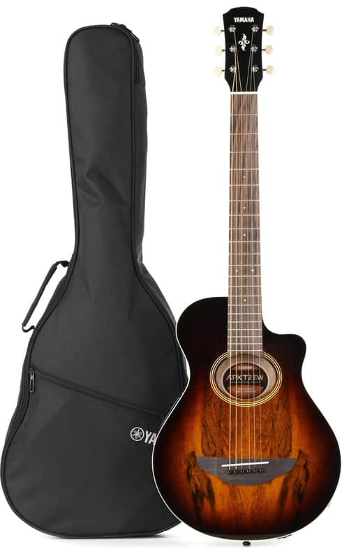 Yamaha APXT2EW 3/4-size Thinline Cutaway Acoustic-electric Guitar - Tobacco Brown Sunburst image 1