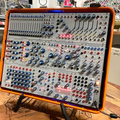 Buchla Tiptop 200t series with BPNYC ZERO Halliburton Eurorack Modular Travel Case 9U #3 ORANGE image 1
