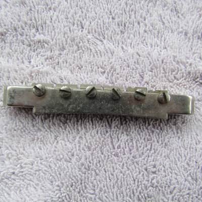 Vintage Nickel No Wire Gibson ABR-1 Bridge Fits Les Paul ES-335 Vintage Correct Late 50's Bridge image 3