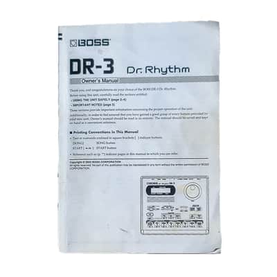 BOSS DR-3 DR. RHYTHM DRUM MACHINE image 2