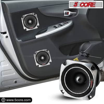5 Core Tweeters Speakers Car Audio Pair 600W Combined Peak 4 Ohm 3.5 Inch Aluminum Super Bullet Tuiters Para Sonido Para Carro - TW BLT 150 CH PAIR-TW BLT 150 CH PAIR image 9