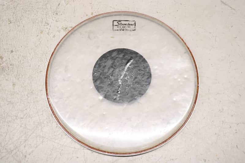 Slingerland 12" C.S. Batter Clear Black Dot Drum Head Vintage image 1