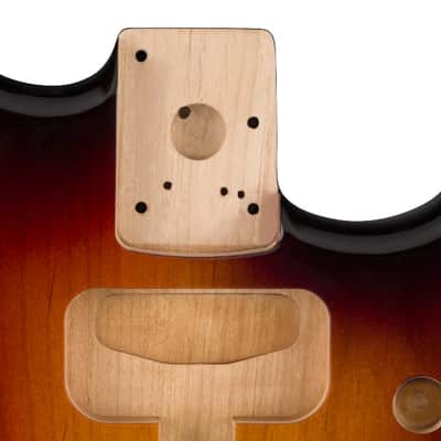 Fender Deluxe Series Stratocaster HSH, Alder Body, 2-Point Bridge Mount, 3-Color Sunburst image 6