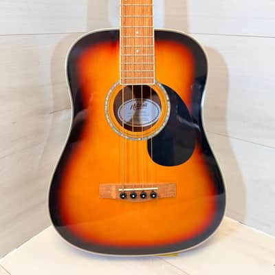 Mitchell EZB Super Short Scale Acoustic Bass Guitar Sunburst Acoustic-Electric Bass 2024 image 2
