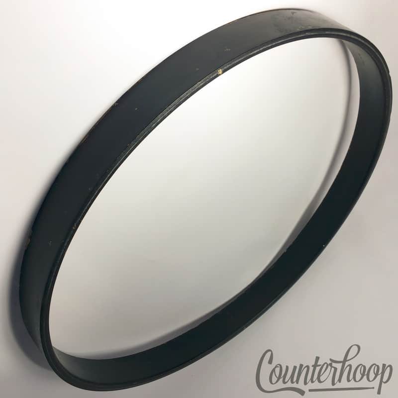 Premier 18"6Ply Birch Wood Hoop/Rim Bass Drum Marching Black Lacquer Vintage 70s image 1