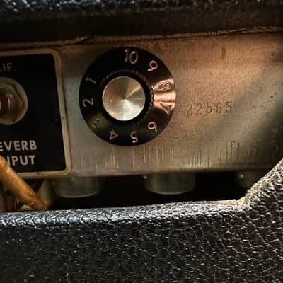 Fender Deluxe Reverb with original cover 1963 - 1967 Black Panel image 12