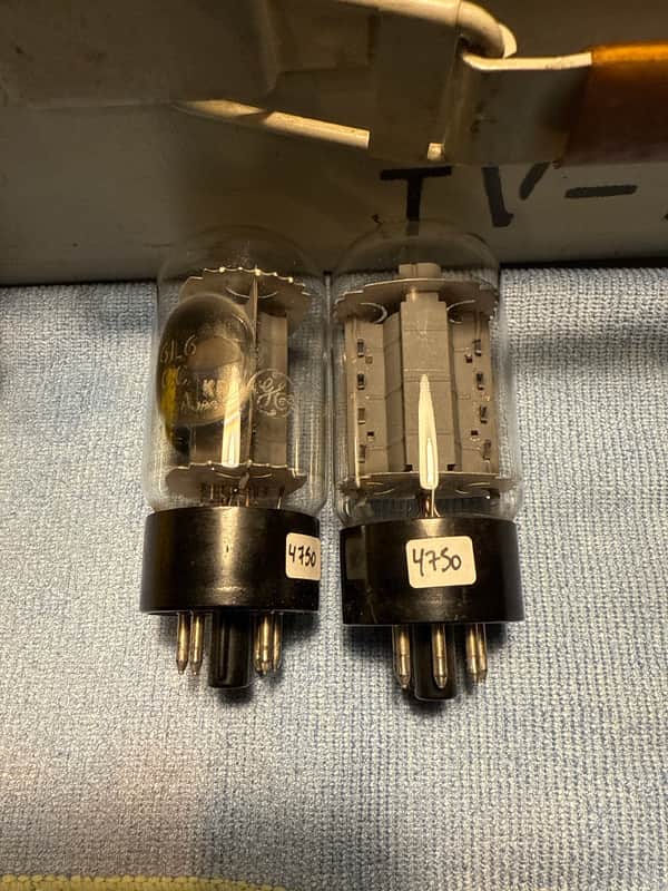 GE 6L6GC 70s Pair Matched NOS image 1