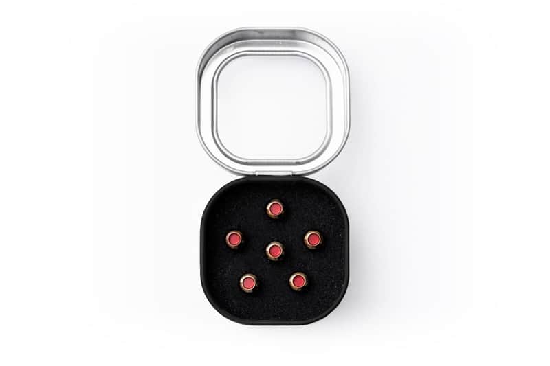 LUXE BY Martin Bridge Pins (Gold with Red) image 1