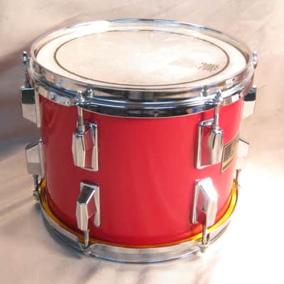 Pearl Export 10 Inch Across by 8 Inch Deep Tom Drum Red 80's 90's Lot 71-02 image 4