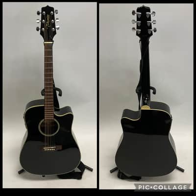 Takamine G Series EG531SC Acoustic Electric Guitar Black Road Runner Gig Bag image 2