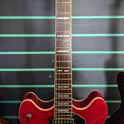 Peavey JF1EX Transparent Red Semi-Hollow Electric Guitar | Reverb