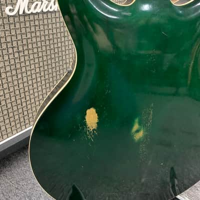 Yamaha SA-30 T Hollow Body with Tremolo 1967 - 1972 - Dark Green image 11