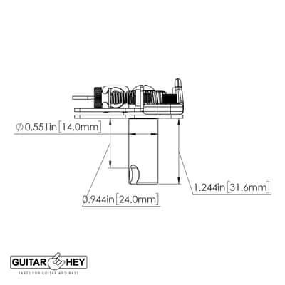 NEW Hipshot BT2 Bass Xtender Key for 67-82 P & J Bass Fender Detuner - NICKEL image 5