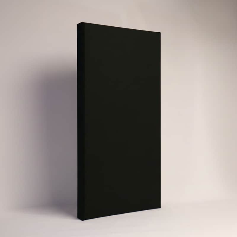 Beveled Acoustic Wall Panel | Black | Professional Sound Absorbing Panel | Recording Studio, Home Studio, Mixing Room, Podcast Studio, Home Theater, Listening Room, Broadcast Studio, Streaming Room, Office & Vocal Booth | Made in USA image 1