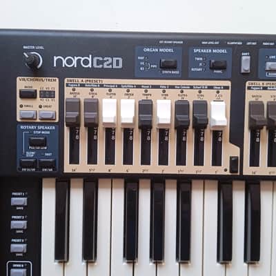 Nord C2D Dual 61-Key Manual Combo Organ 2012 - 2019 - Black with Wood Sides image 6