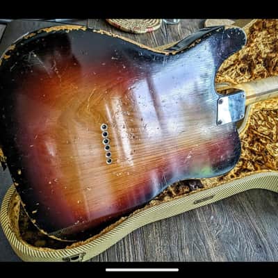 Fender Telecaster 1955 Sunburst Refin image 3