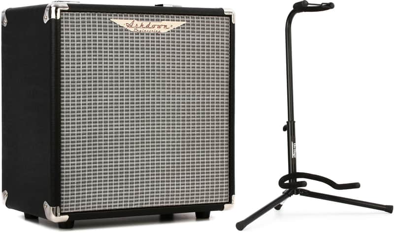 Ashdown Studio 8 1x8" 30-watt Bass Combo Amp Bundle with On-Stage XCG-4 Classic Guitar Stand image 1