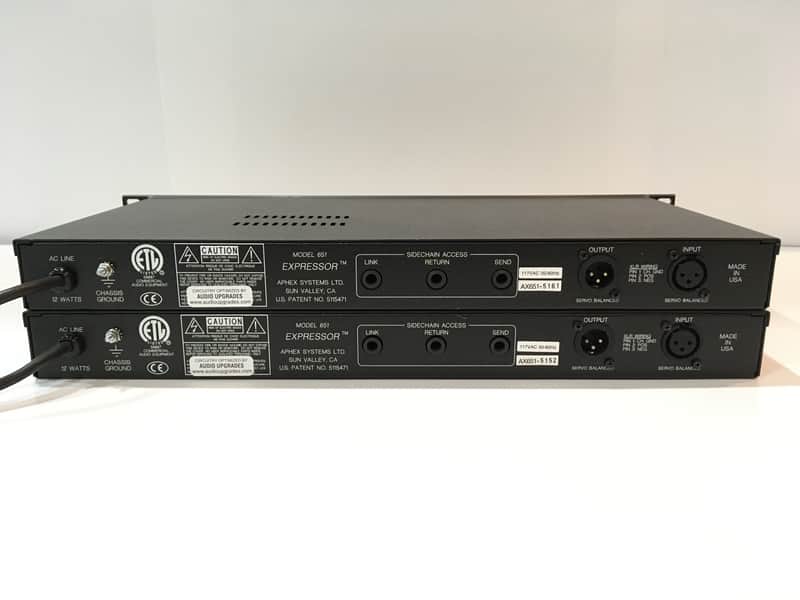 Aphex 651 Expressor PAIR Audio Upgrades Jim Williams Mod Mastering