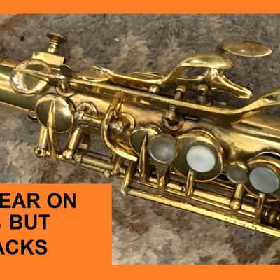 " THE CABIN " GOLD PLATE / SILVER HI-LITES STENBERG PORTRAIT C. G. CONN 1925 CHU BERRY ALTO SAXOPHONE REPAD READY FREE SHIP image 19